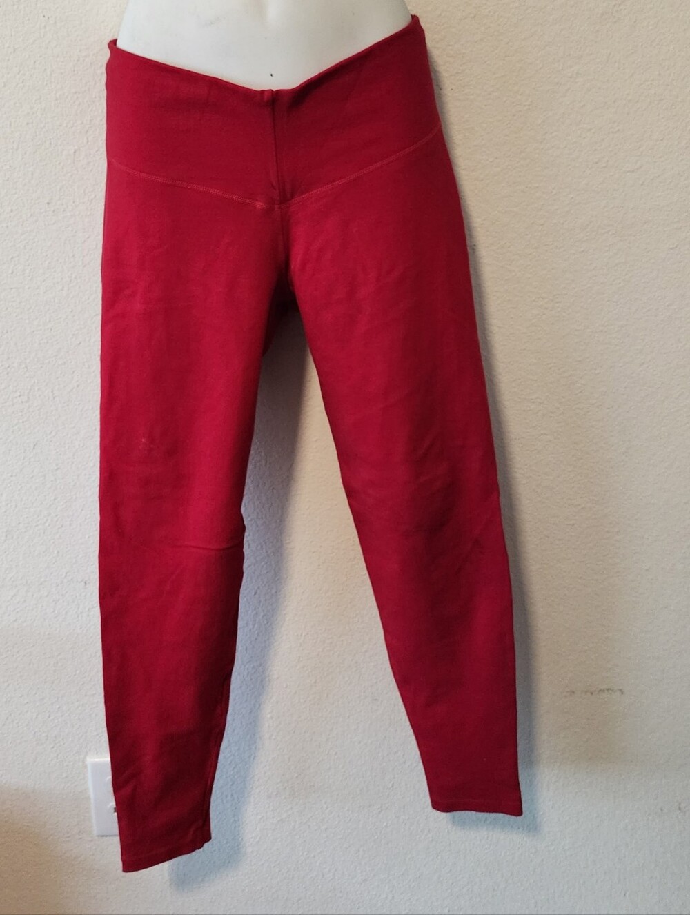 Bon Bon Up Colombian Vibrant Red High Waist Booty Lift Leggings Sz XL (9)
